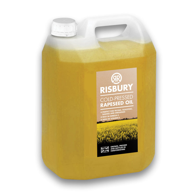 RISBURY NATURAL COLD-PRESSED RAPESEED OIL - 5L